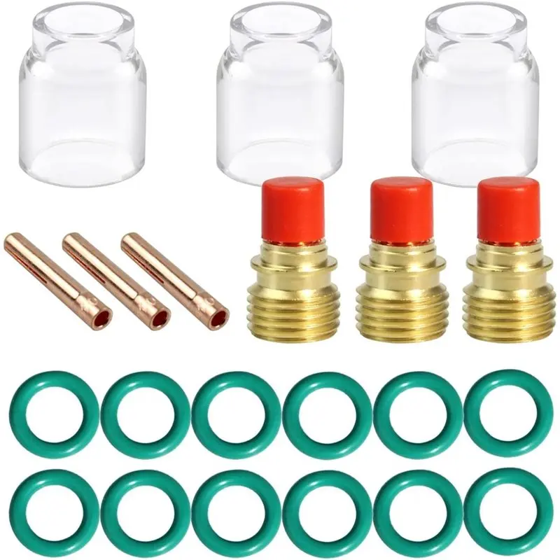 A02M-Torch Body Lens TIG Welding Accessories For WP-9/20/25, 1Set For Welding Torch Kit, Strong Convenienc