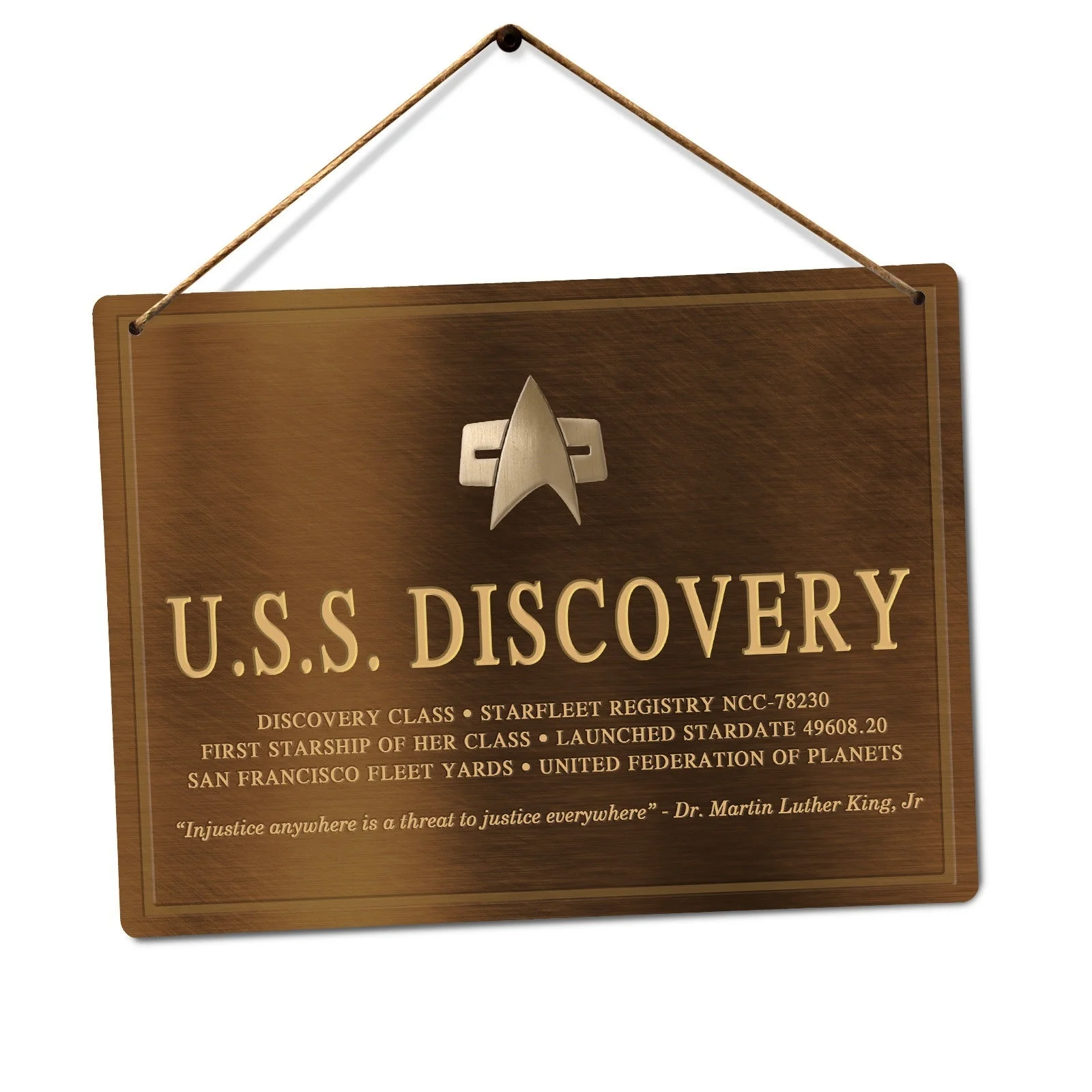 USS Discovery Plaque - Metal Wall Sign Plaque(Visit Our Store, More Products!!!)