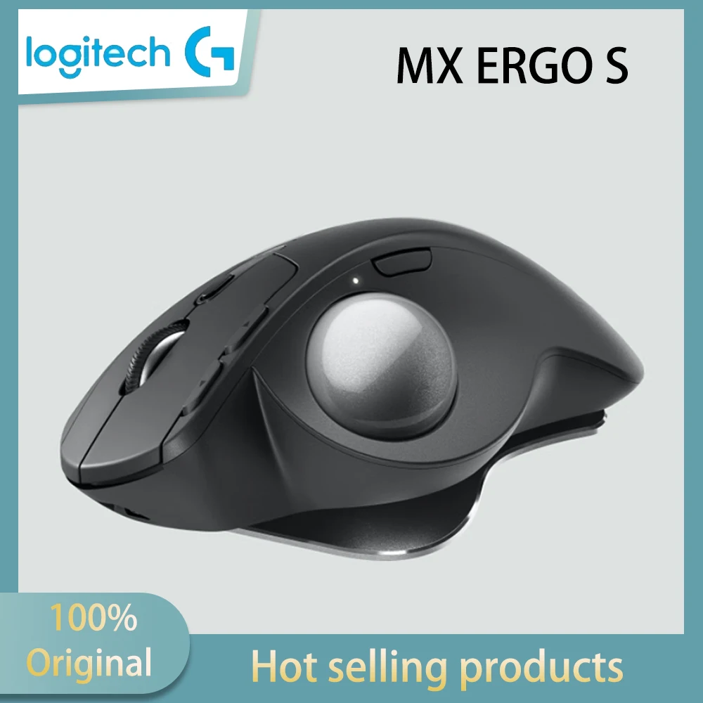 

Logitech MX ERGO S wireless trackball mouse, wireless Bluetooth charging mouse, lightweight office design, MAC dual-mode mouse