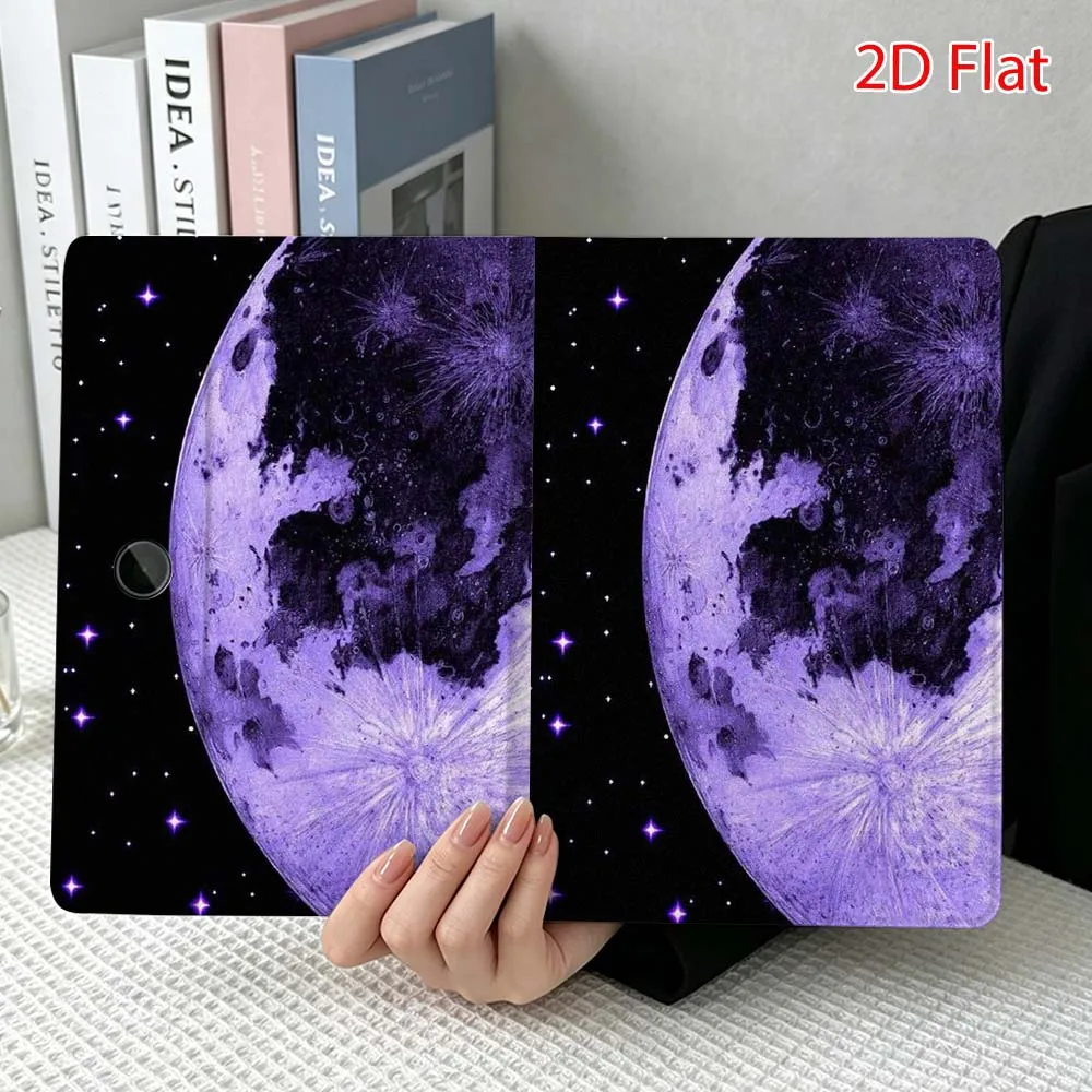 Moon creative pattern For OPPO VIVO IQOO OnePlus Realme Pad 3 Pro 13 12.1 11.4 11 inch Pen Tray Tablet Case Soft