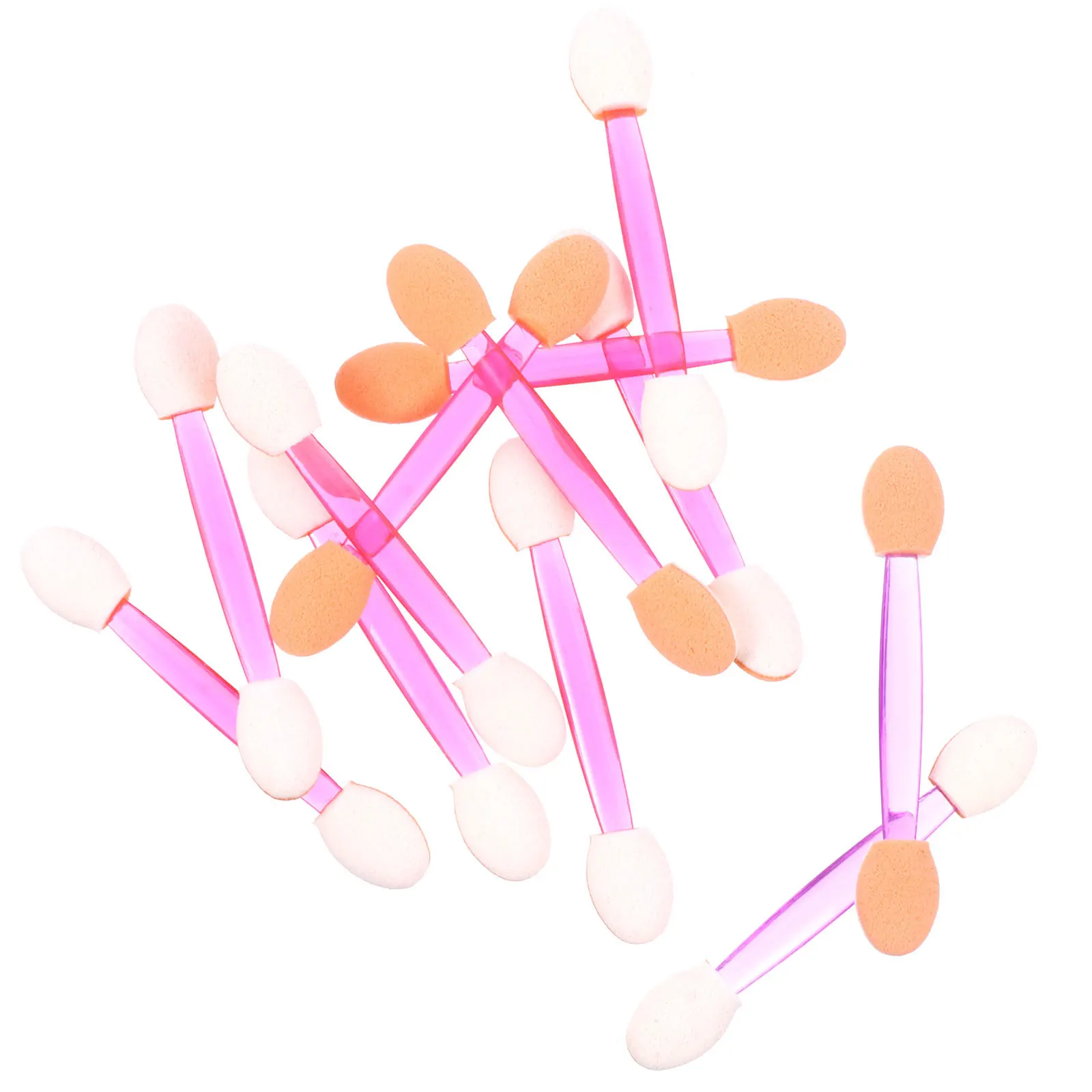 80Pcs Eyeshadow Sponge Disposable Dual Head Makeup Brush for Travel Party Wedding Eyelid Applicator Makeup Tools