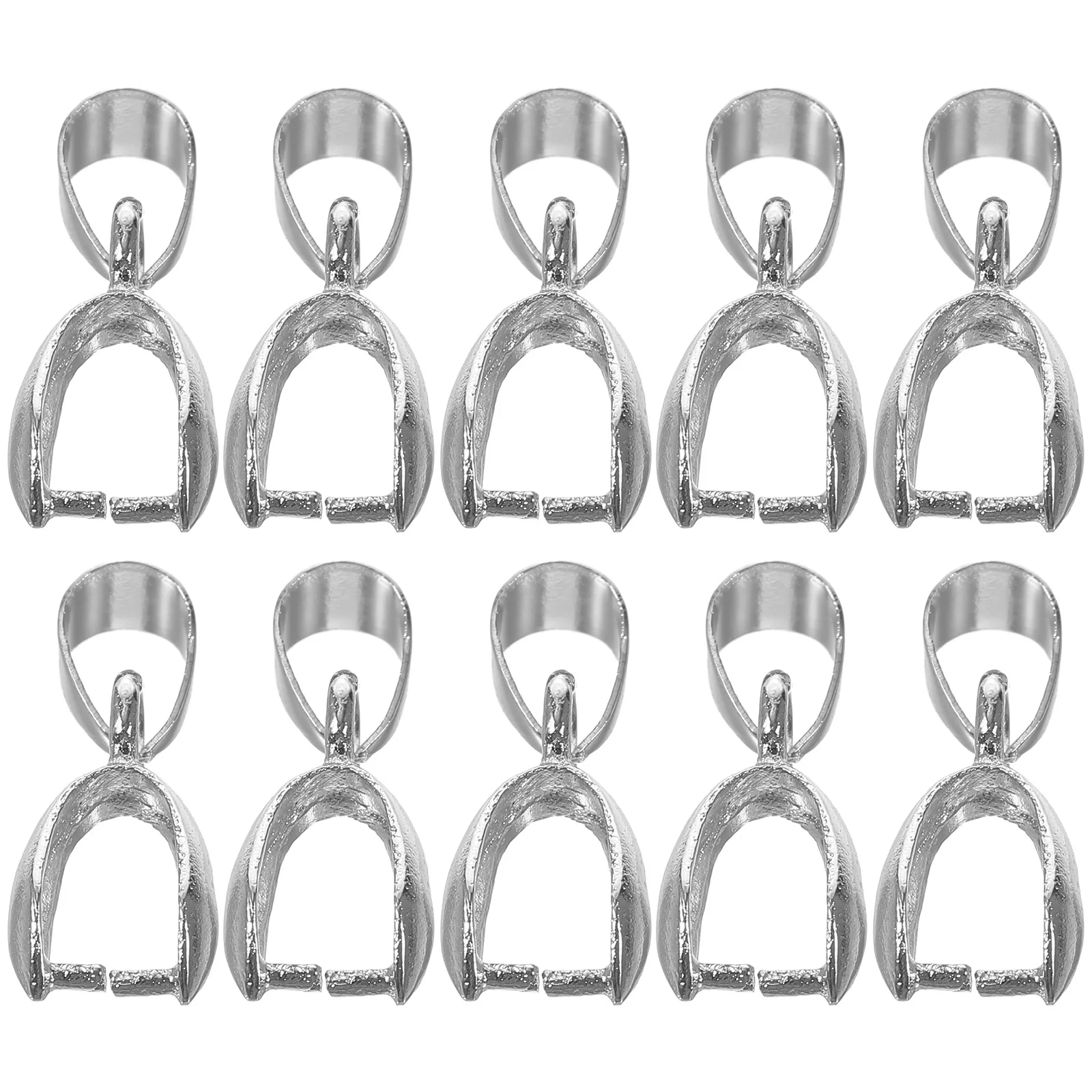 

50pcs Jade Pendant Clasps Lightweight Longtime Use DIY Jewelry Projects Connect Charms Bracelets Necklaces Crafts Gifts Crystal
