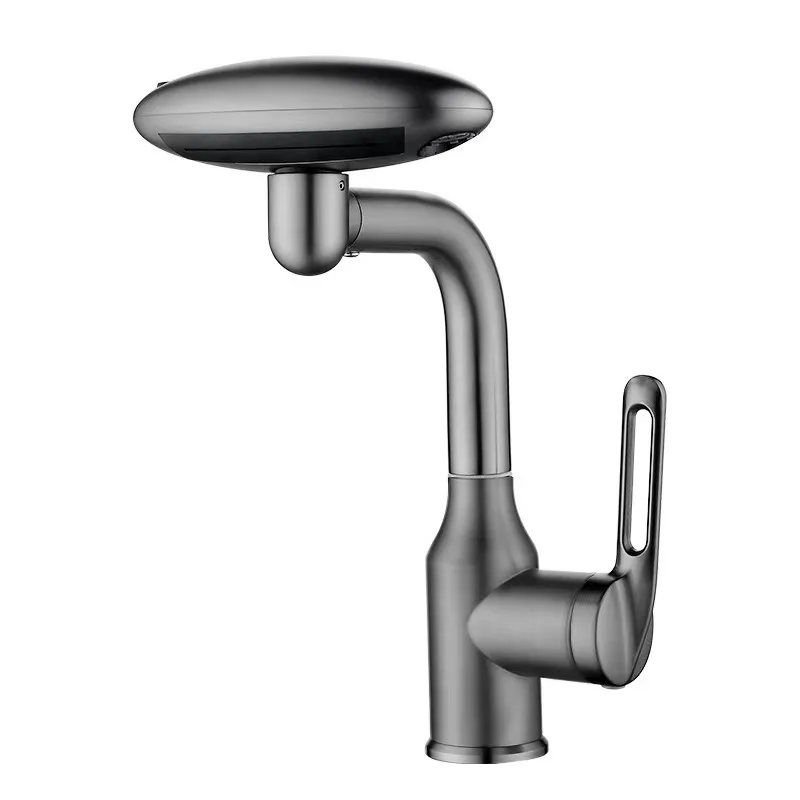 Multi Functional Waterfall Basin Faucet 4 Modes Stream Sprayer 360° Rotation Hot Cold Water Sink Mixer Wash Tap For Bathroom