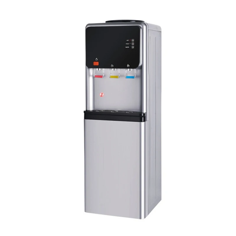 Compressor refrigeration water dispenser, hot and cold direct drinking vertical water dispenser