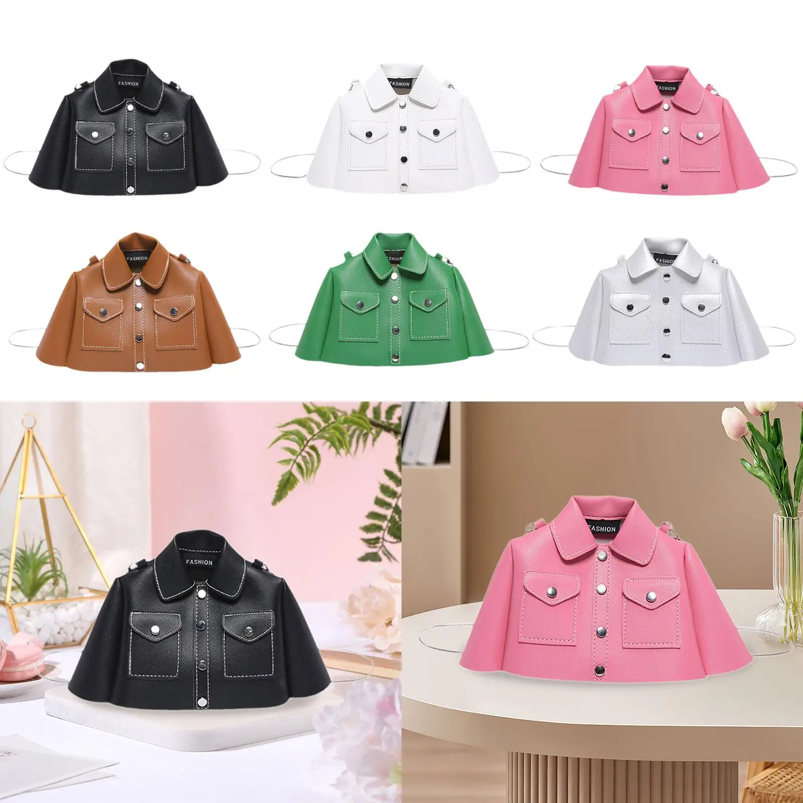 

Women Shoulder Bag Purse Detachable Hook with Adjustable Chain Strap Crossbody