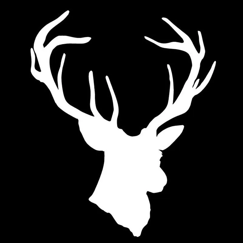 Fashion Deer Head Styling Creative Hunting Car Sticker Automobiles Exterior Accessories Vinyl Decals for Honda Lada Bmw Audi Vw