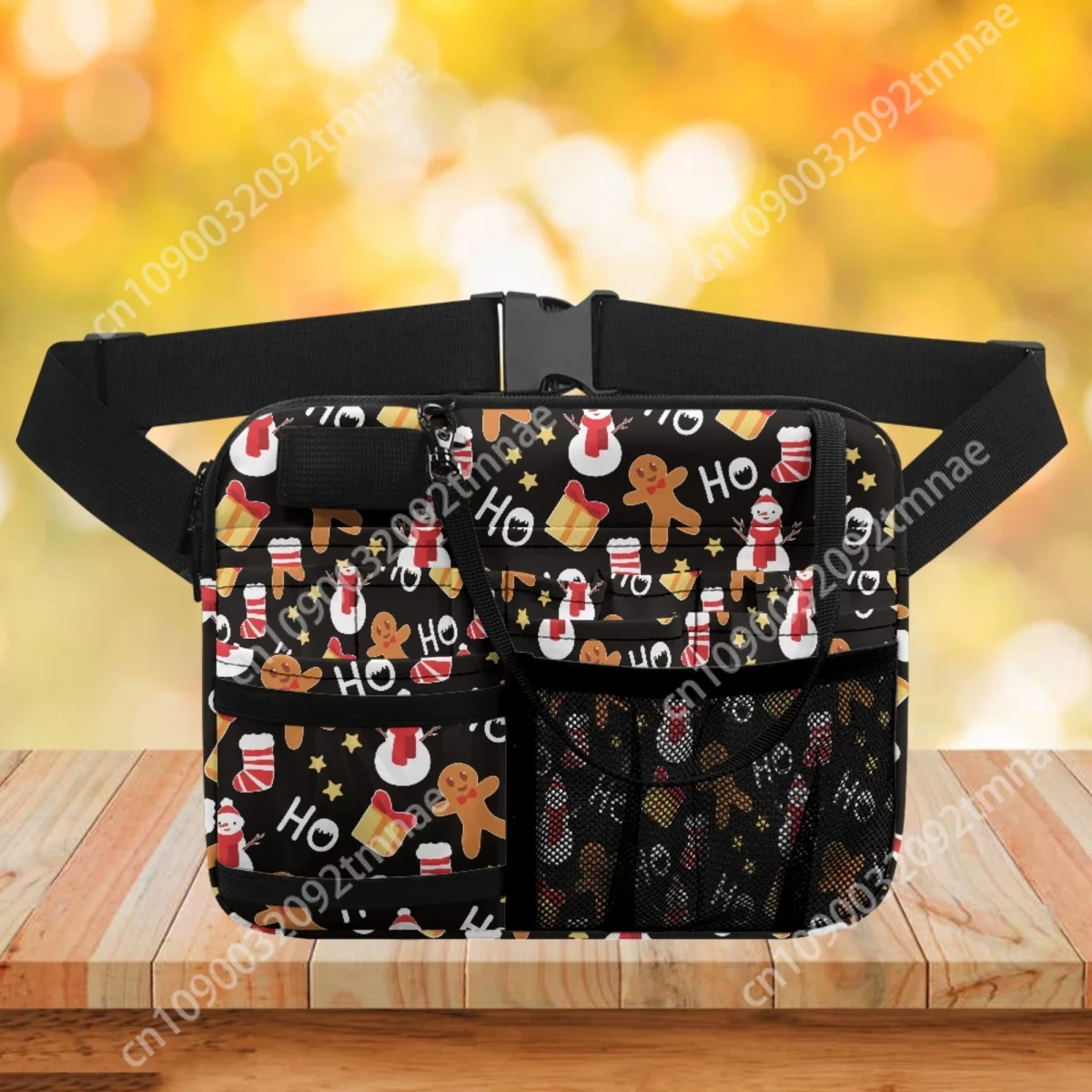 

Female Fanny Pack Gingerbread Snowman Adjust Strap Waist Bags Custom Emergency Organizer Storage riñoneras Para Hombre Christmas