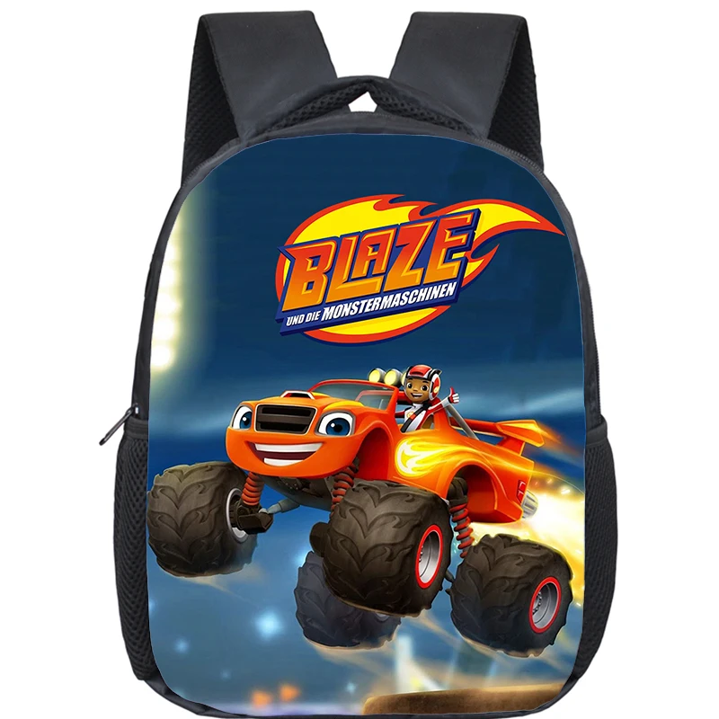 Blaze and the Monster Machines Backpack Boys Girls Kindergarten Bookbag Cartoon Car School Bags Toddler Waterproof Small Daypack
