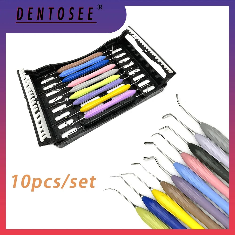

Dental Aesthetic Restoration Kit: 10Pcs Resin Spatulas for Silicon Composite Resin - Essential Dentistry Tools
