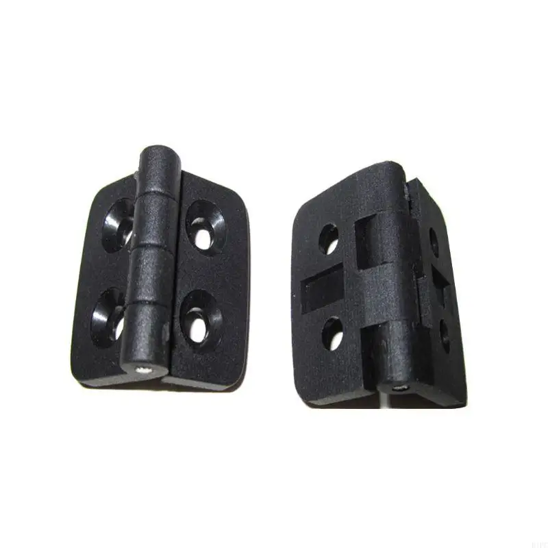 E1PC 10Pcs Mini Black Plastic Hinge Acrylic Folding Hinge Light Duty Cabinet Door Hinge DIY Door Bearing Butt Hinges Hardware