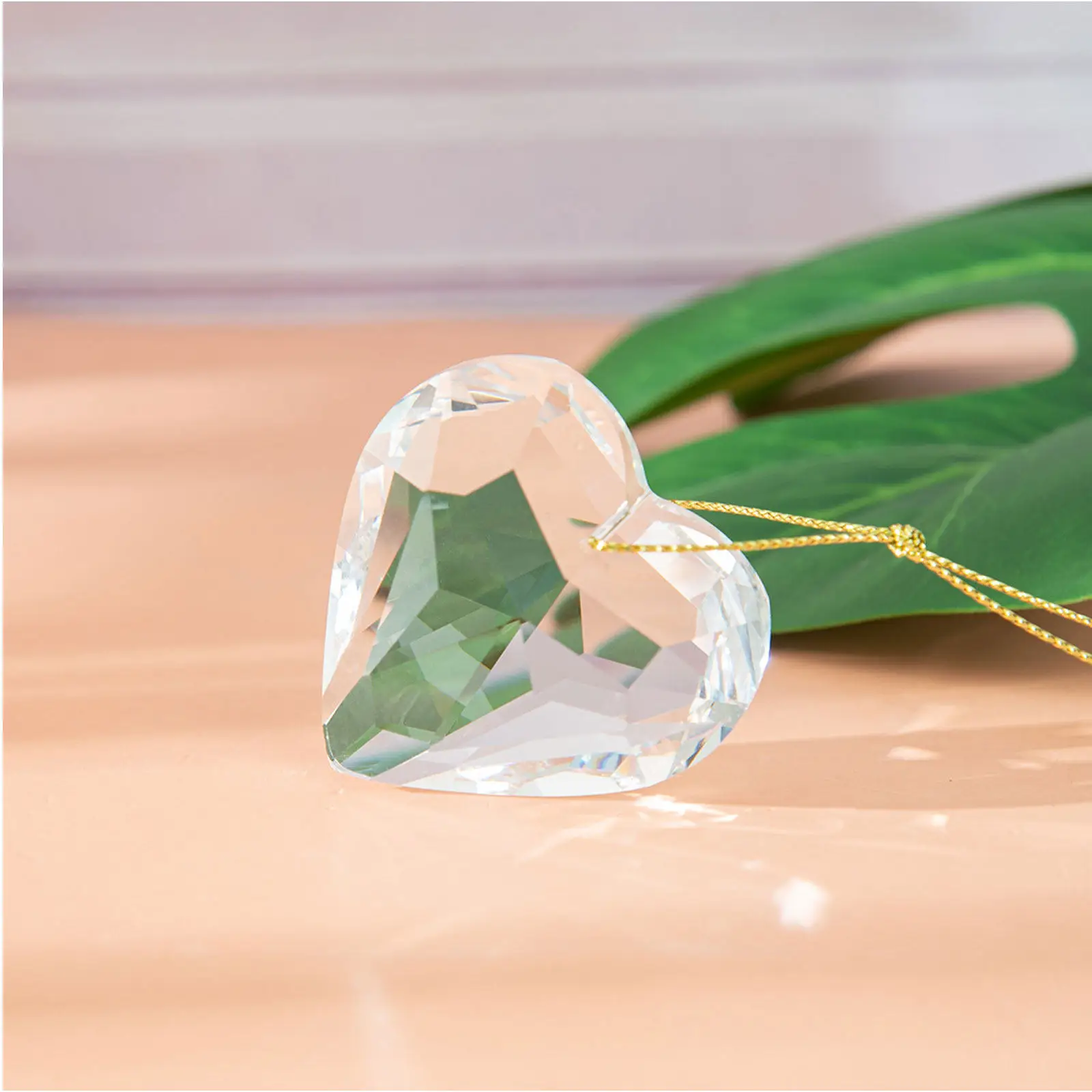 2Pcs Dazzling Crystal Pull Chain Pendant Heart Shaped Ceiling Fan Light Chain Decorative Lamp Hanging Ornament European Style