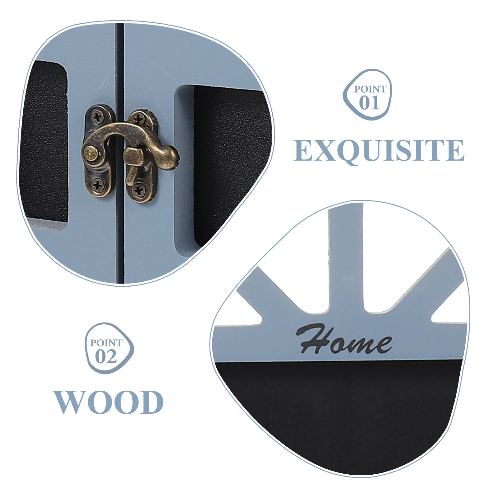 

Vintage Window Chalkboard Hanging Wooden Design Decorative Sign for Kitchen Office Wedding Party Reusable Message Board