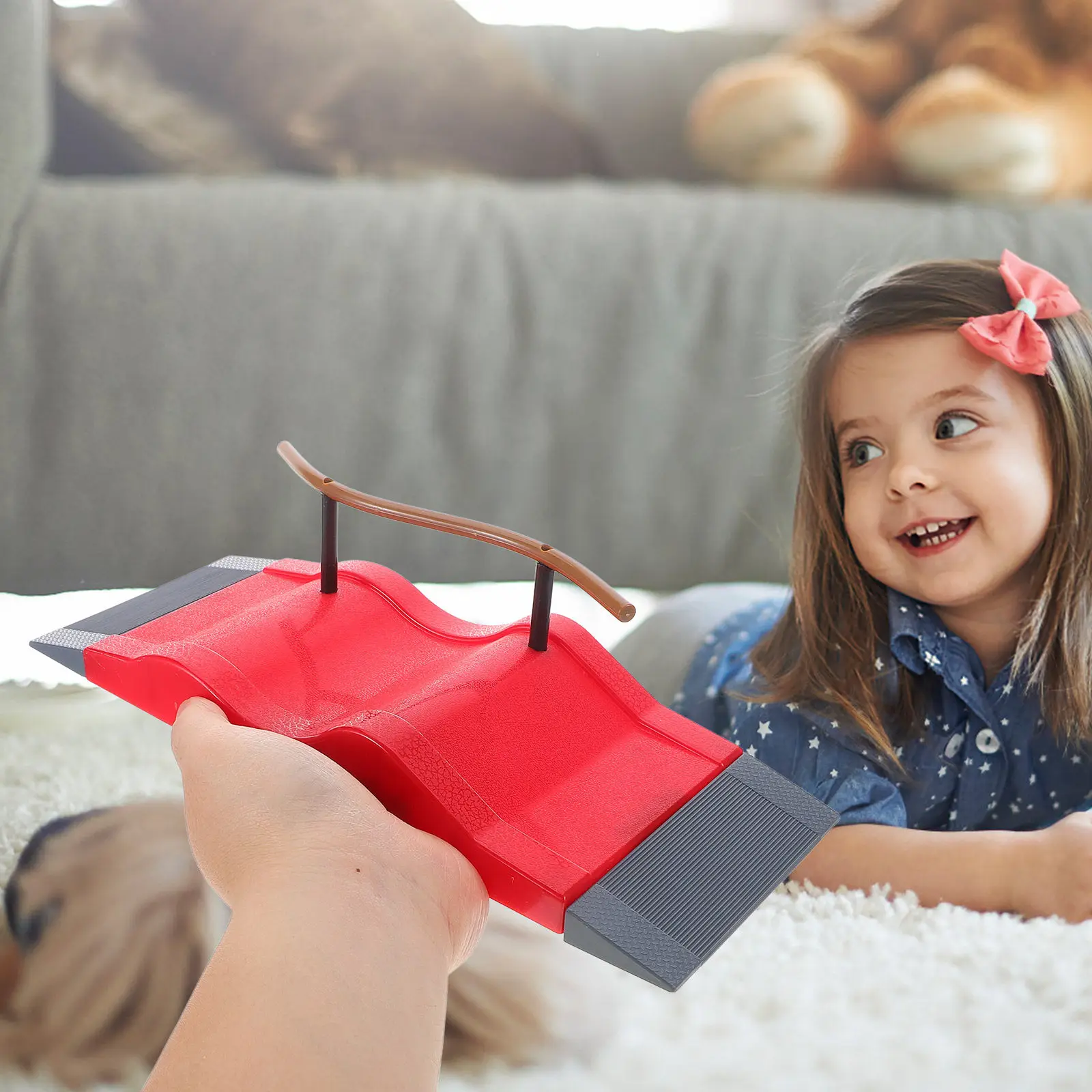 مجموعة عوائق احترافية للتدريب على لوح التزلج بالأصابع، مسار منحدر قابل للتركيب للاستخدام الداخلي، لممارسة المهارات والألعاب