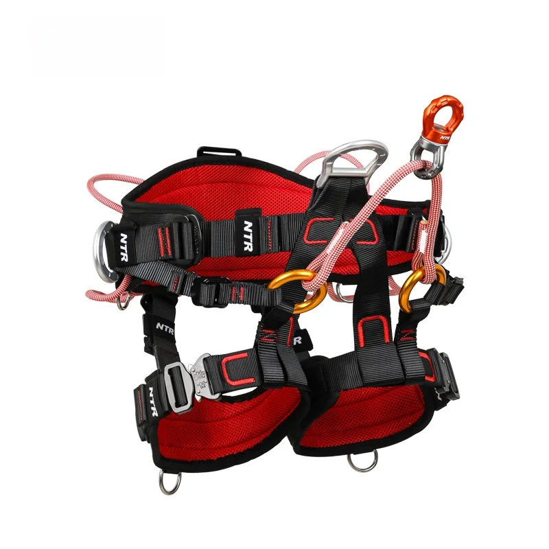 Cinto de Segurança para Escalada em Árvores NTR BK44, Arnês de Escalada Estilo Sit-Style para Artistas em Árvores, Equipamento para Escalada ao Ar Livre, Montanhismo, Camping e Viagens