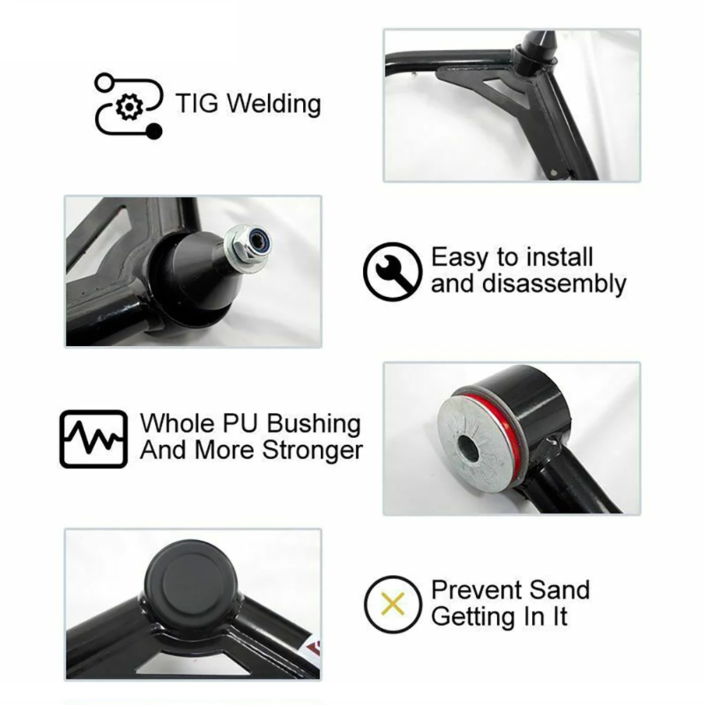 Upper Control Arm for 2''-4'' Lift for 2001-2010 Chevy Silverado GMC Sierra PU Bushing Front Upper Control Arms