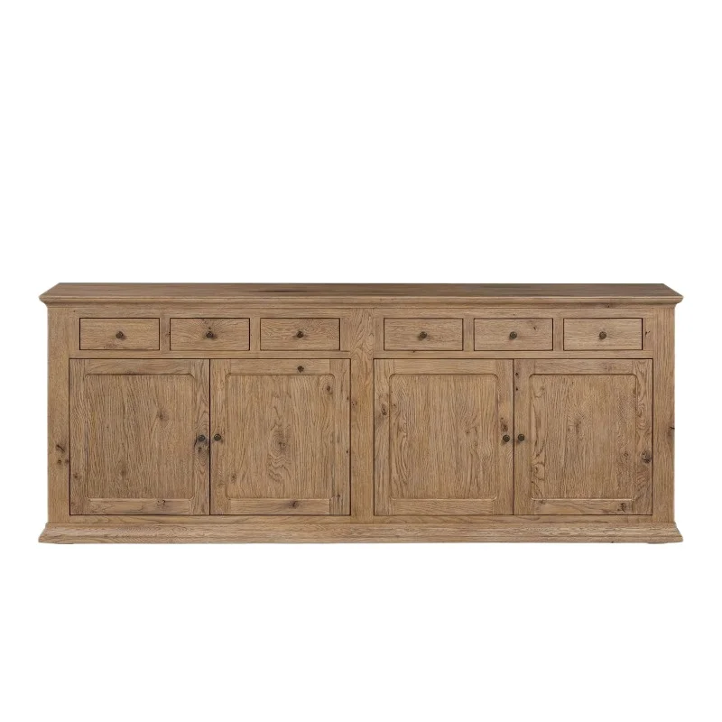 Old four-door side cabinet Dining room side cabinet made of solid wood
