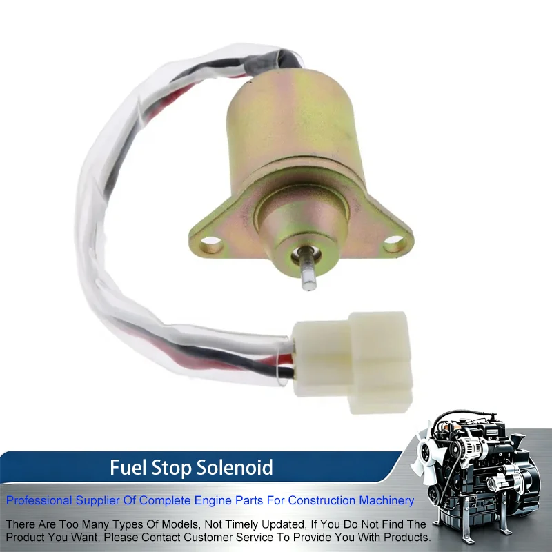 119285-66500 11928566500 12V Fuel Stop Solenoid For Yanmar Engine 2TNE68 3TNA72L 3TNE68 3TNE74 Takeuchi Mini Excavator TB014