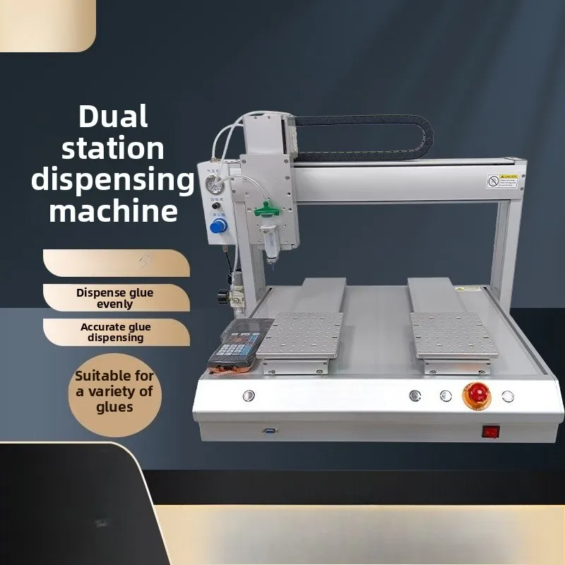 Duplex check point glue machine Desktop automatic high-speed hot melt glue machine glue drop machine