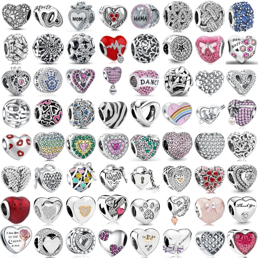 Newe 925 Sterling Silvering Love is Forever Dance Pendant Beads Fit Original Pandora Bracelet Charms DIY Jewelry Trinket Jewelry