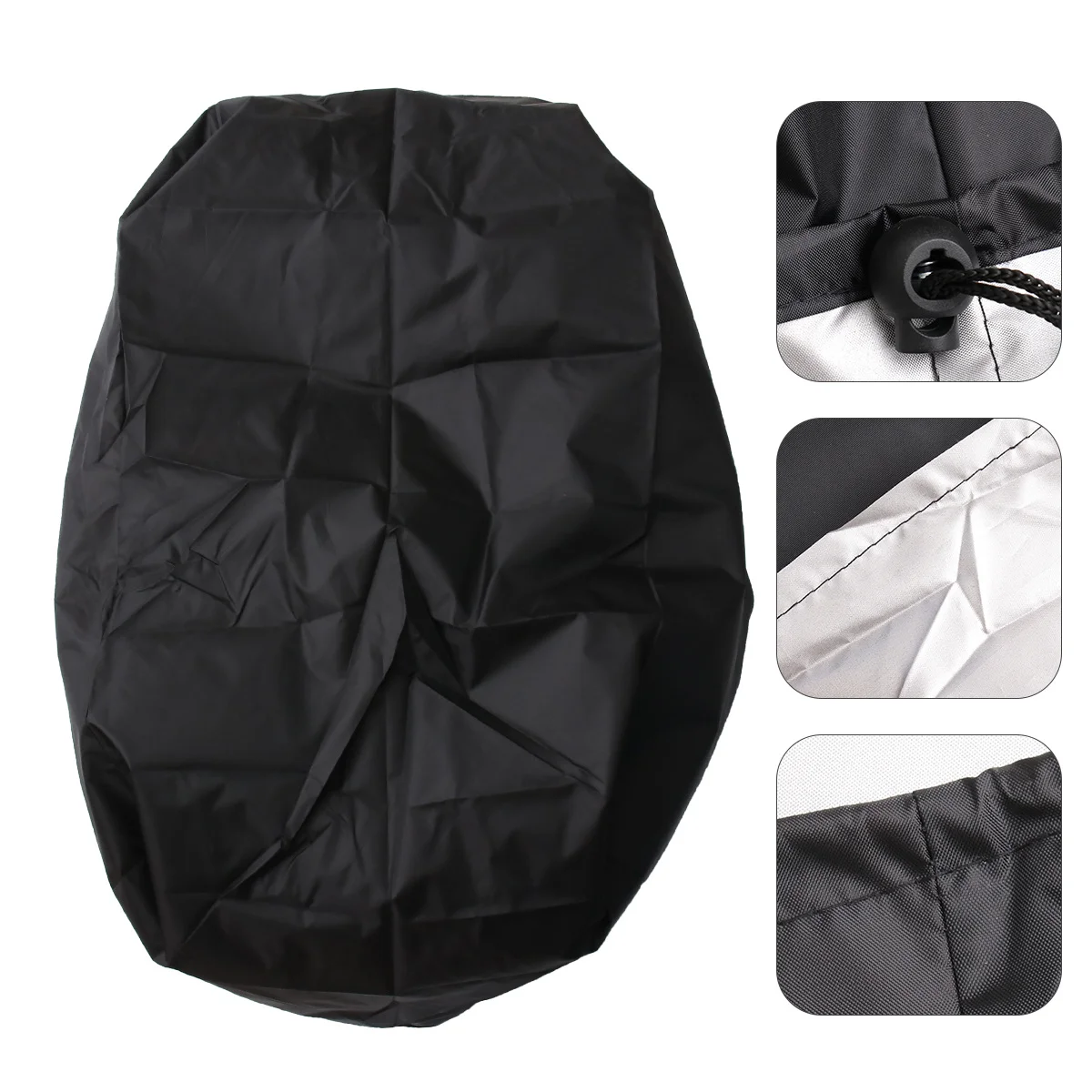 

1Pcs Lightweight Bbq Protective Cover Waterproof Outdoor Grill Cover Windproof Uv Resistant Barbecue Oven Accessory