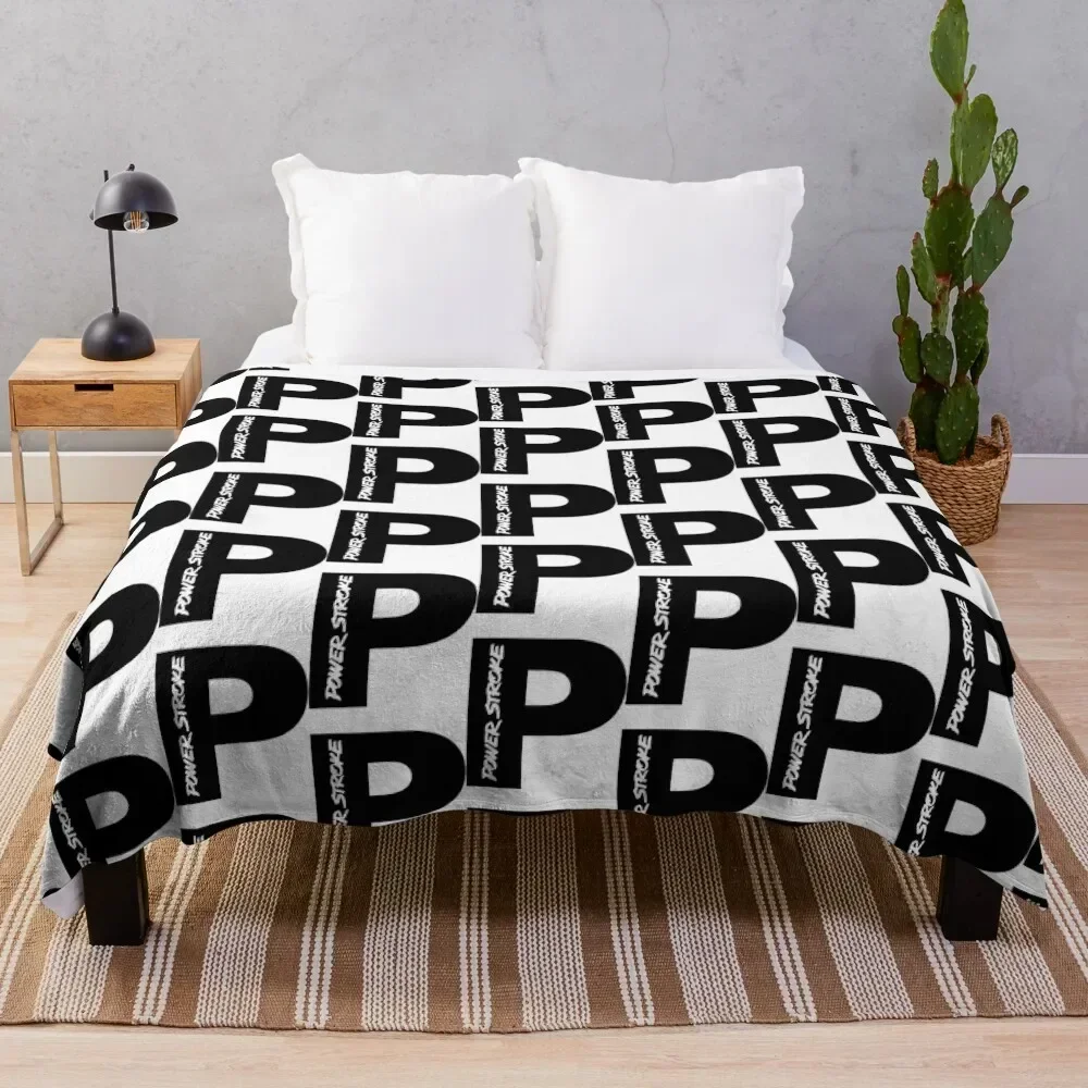 

PowerStroke Black Throw Blanket Fluffy Cozy Throw Blanket for Home Decor