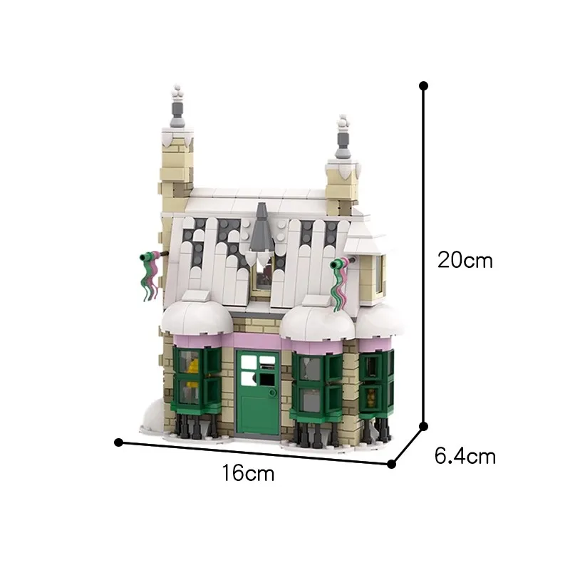Bausteinmodell DIY Kinderpuzzle Montagespielzeug Geburtstagsgeschenk Ornament MOC Kreatives Magisches Schloss Architektur Eule – Detail 17