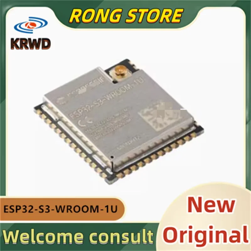5PCS ESP32-S3-WROOM-1U New and Original Chip IC ESP32-S3-WROOM-1U-N8R2 Wi-Fi Bluetooth 5.0 8MB 32-bit dual-core MCU module