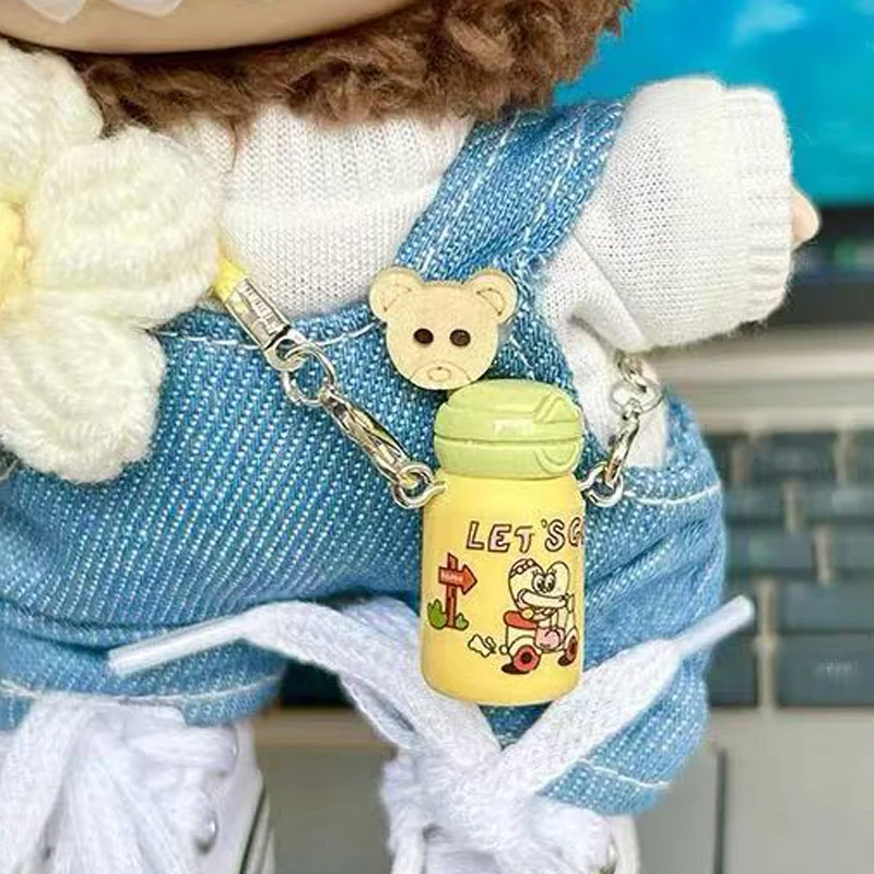 for Labubu Accessories， 17cm doll Water Bottle Water Cup Insulation Cup Accessories Miniature Decoration，no dolls
