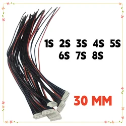 5pcs/lot 1S 2S 3S 4S 5S 6S 7S 8S Lipo Battery Balance Charger 30cm Cable Imax B6 Connector Plug Cable Aviation Model PARTS