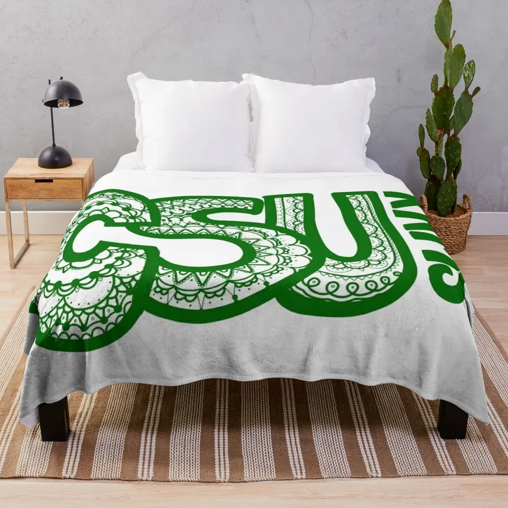 

CSU Colorado State Green Rams Throw Blanket Ultra Plush Cozy Blanket for Napping Sleeping