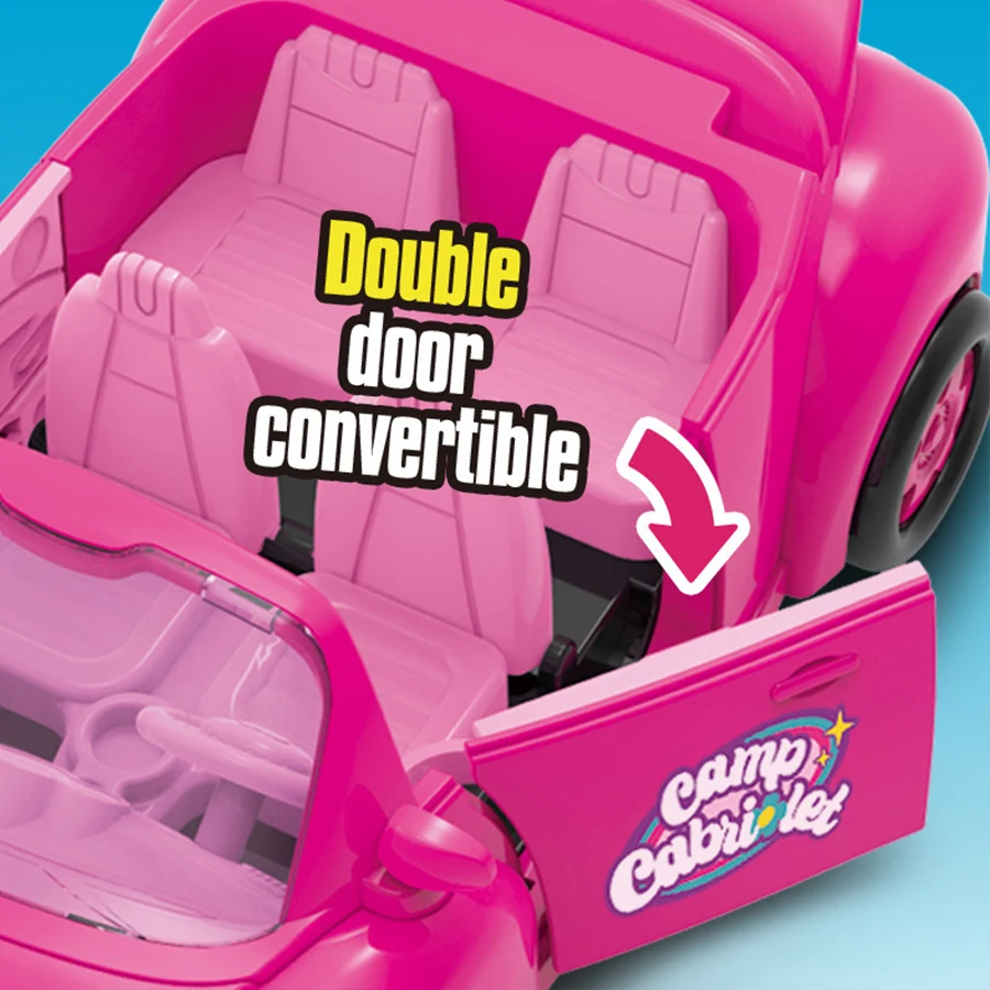 Puppenfahrzeug, lustige Cabriolet-Mini-Mode-Mädchenpuppe mit Haustier, Hund, Reise, Traumwagen, Spielset, Spielhaus, keine Stromfunktion