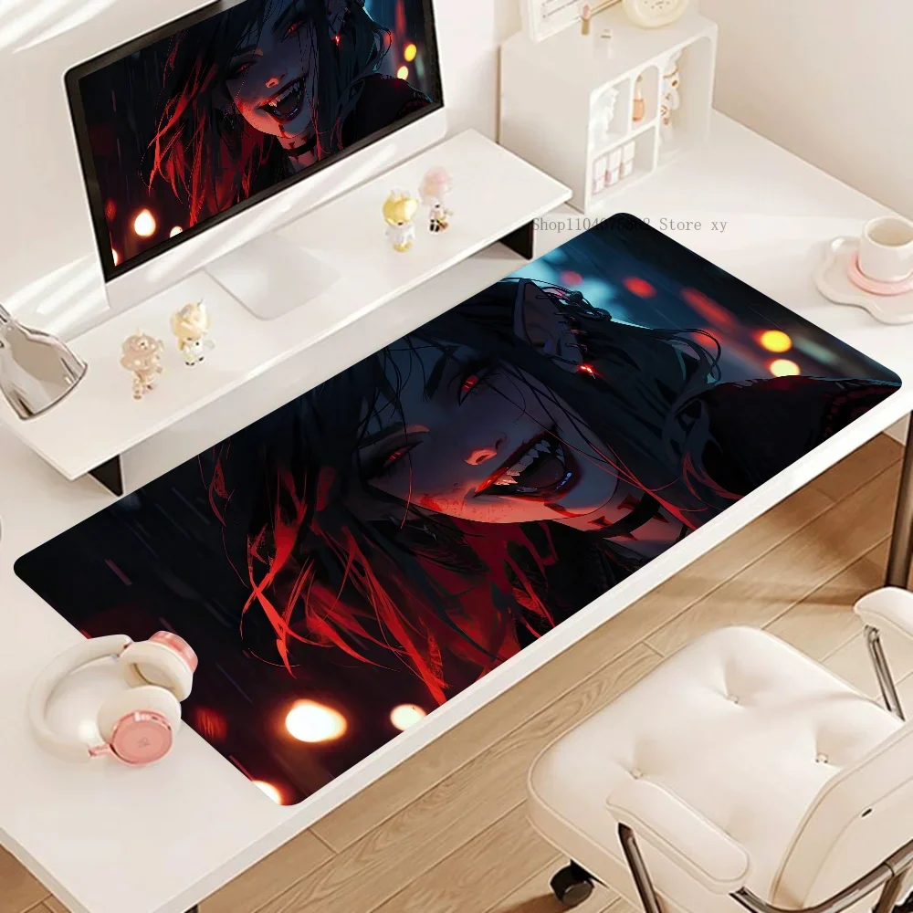 Elf Vampire Fantasy Girl Mousepad Mouse Mat Desk Mat With Pad Gaming Accessories Prime Gaming XXL Keyboard Pad Padding Mat