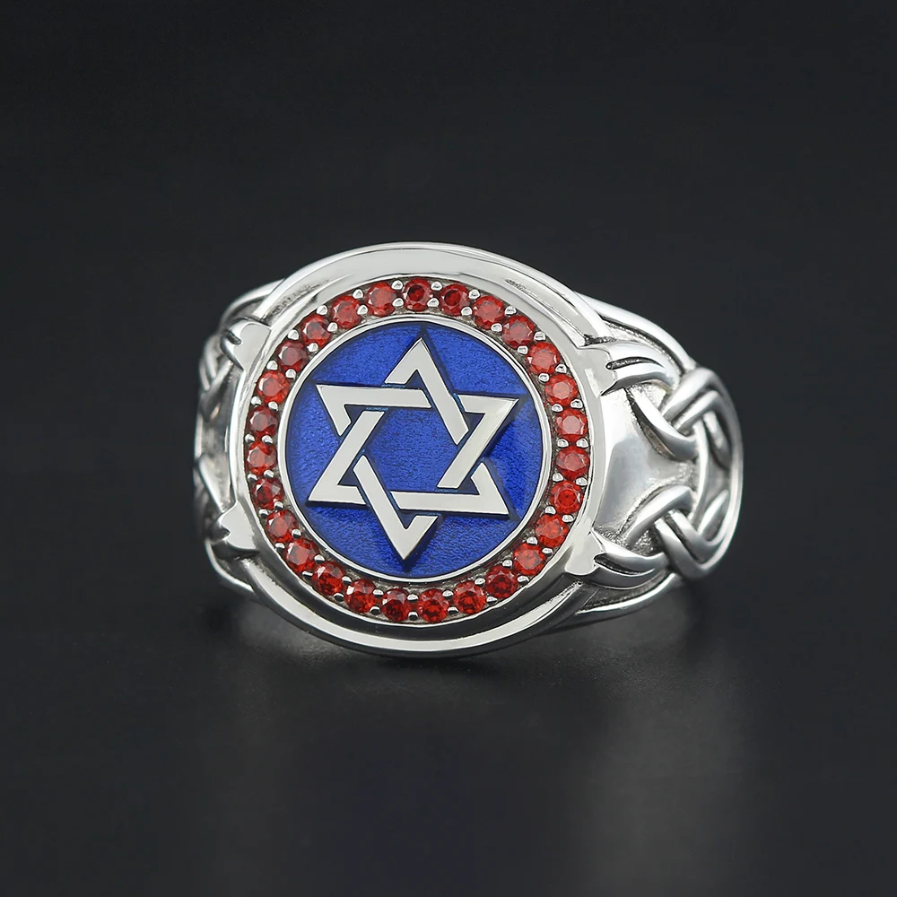 

David's Star Of Solomon For The Hanukkah Gifts Jerusalem Silver Ring