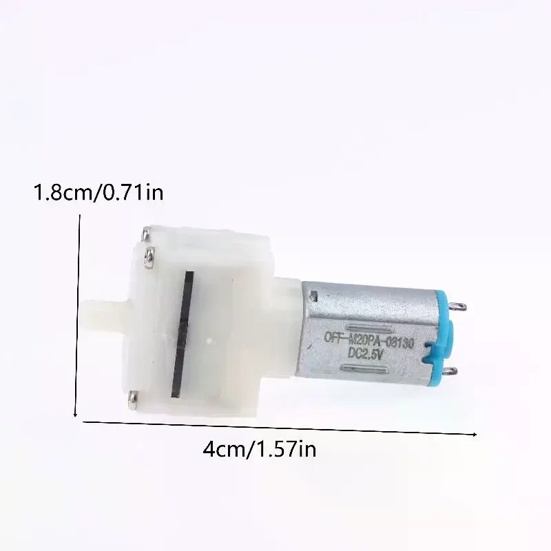 مضخة مياه صغيرة ذات غشاء M20، مضخة هواء أكسجين صغيرة، مضخة ضغط محرك حوض السمك 1/2/3 قطعة #6