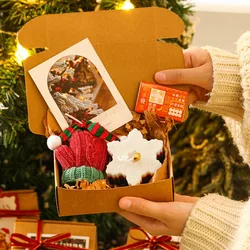 Christmas Candle Gift Box Christmas Decoration Christmas Tree Gingerbread Man Snowflake Deer Bell Gloves 2024 New Year