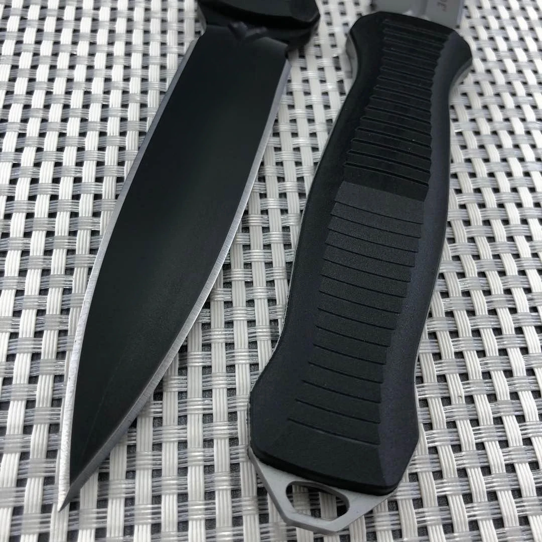 NEW BM 133BK D2 Steel Fixed Blade Tactical Black EDC Combat Survival Knife Self Defense Hunting Camping Tools