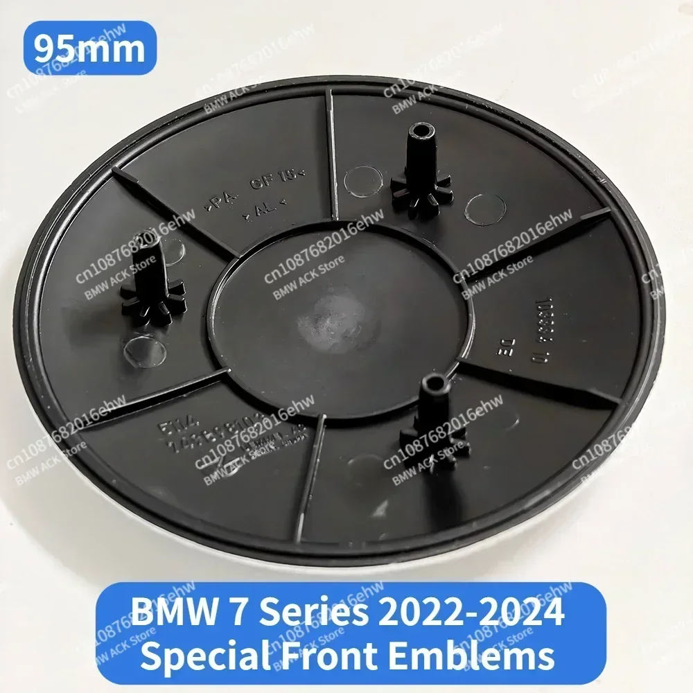95 مللي متر 50th الذكرى الجبهة شعارات لسيارات BMW 7 Series G11 G12 2022-2024 محور السيارة مركز قبعات عجلة القيادة ملصق