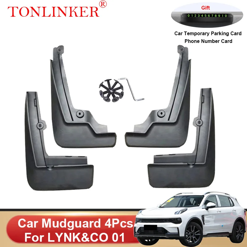 

4 шт., брызговики TONLINKER для LYNK & CO 01 LYNKCO01 2021 2022 2023