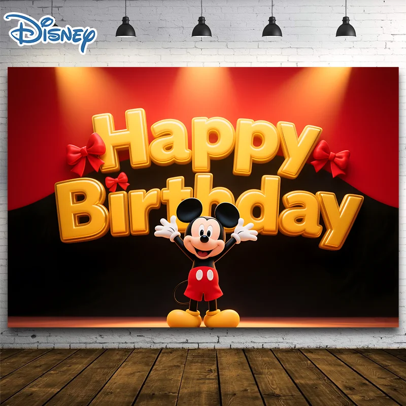 

TB Mickey Mouse Clubhouse Party Backdrop Cover Polyester fabric perfect for indoor outdoor birthday parties events decorations
