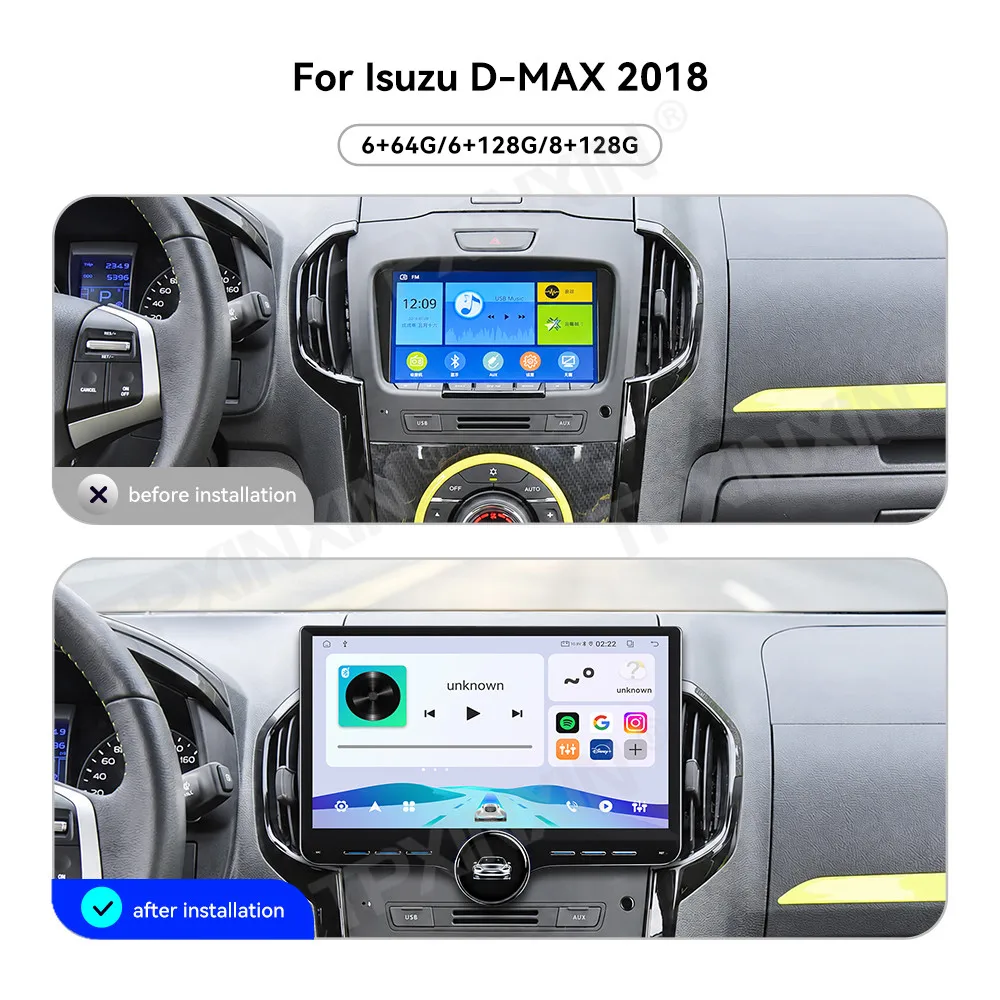 11.5 Inch Screen Car Radio For Isuzu D-MAX 2018 Android GPS Navigation Multimedia Video Player Stereo Receiver Head Unit