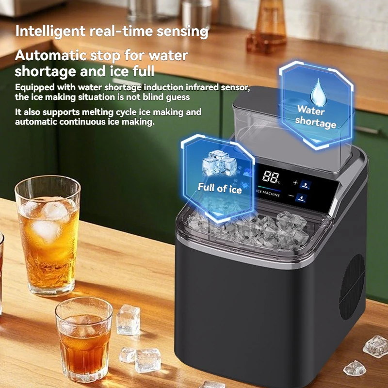 Multi Functional Ice Maker 15Kg Block Ice Maker Customized Milk Tea Shop Commercial Ice Maker