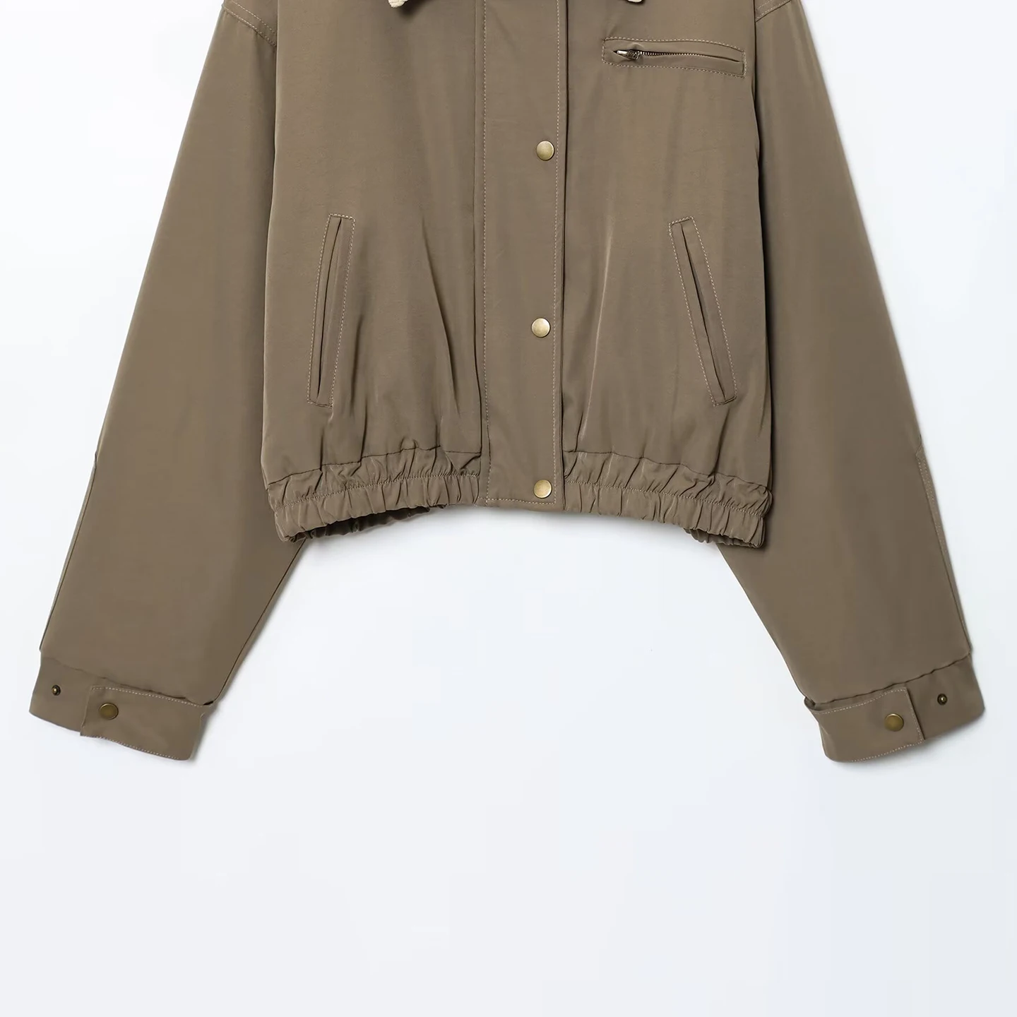 

Свободное хлопковое дэт Sweet Sle, осень 2023, новое женское модное универсальное повседневное лоскутное повседневное милое пальто