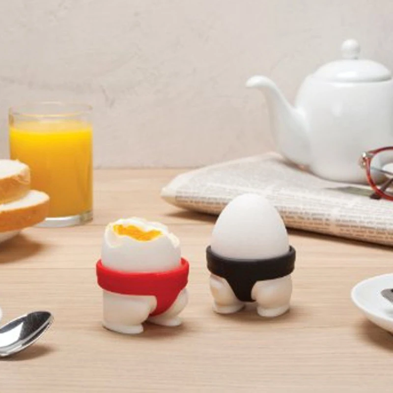 2pcs Playful Japanese Sumo Design Egg Cups Egg Holder Soft And Hard Boiled Egg Cup Holders Majestic Egg Cup Multipurpose Kitchen