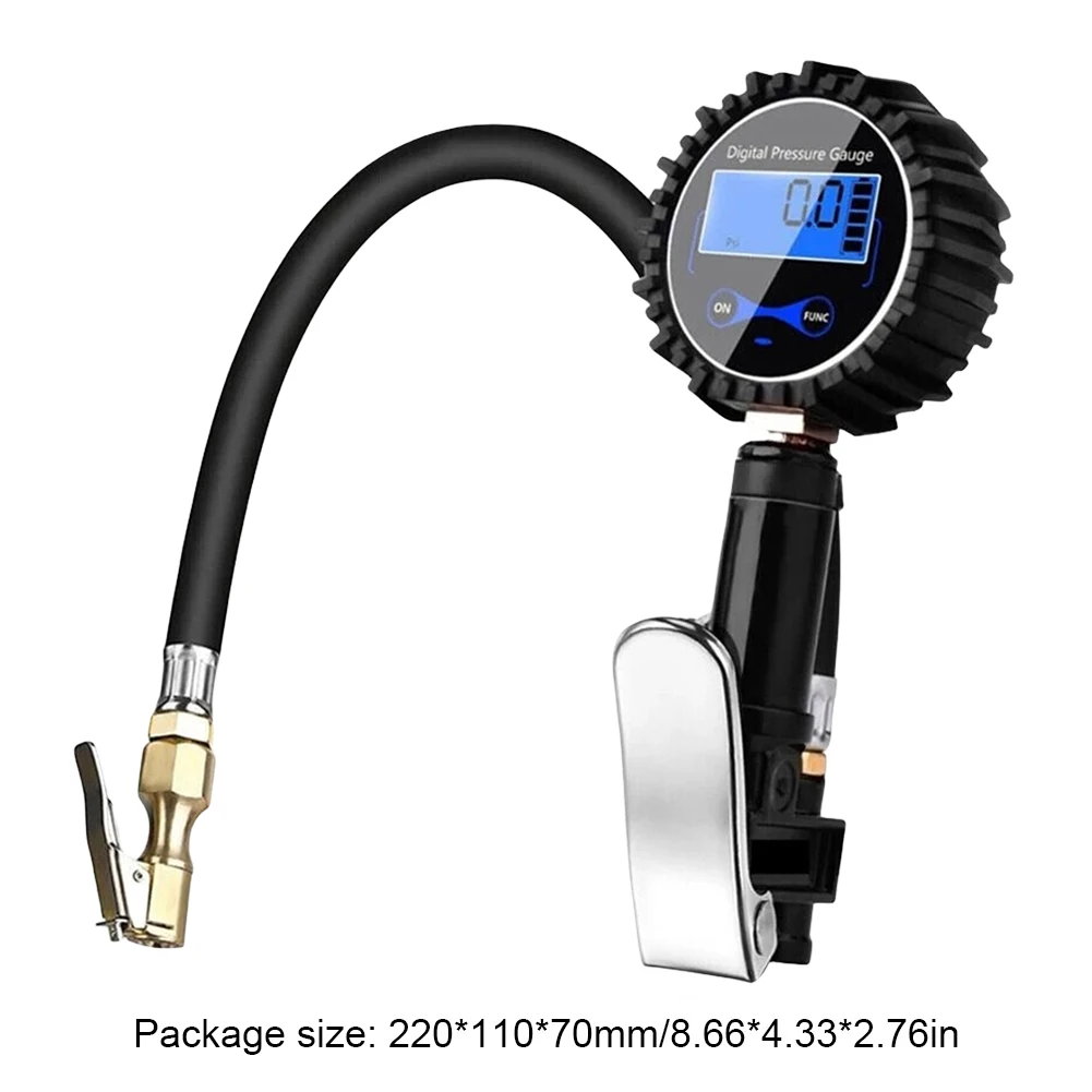 Digital Air Compressor High Precision Digital Tire Pressure Inflator Gauge LCD Display Car Tire Inflator Gun for SUV Truck Bike