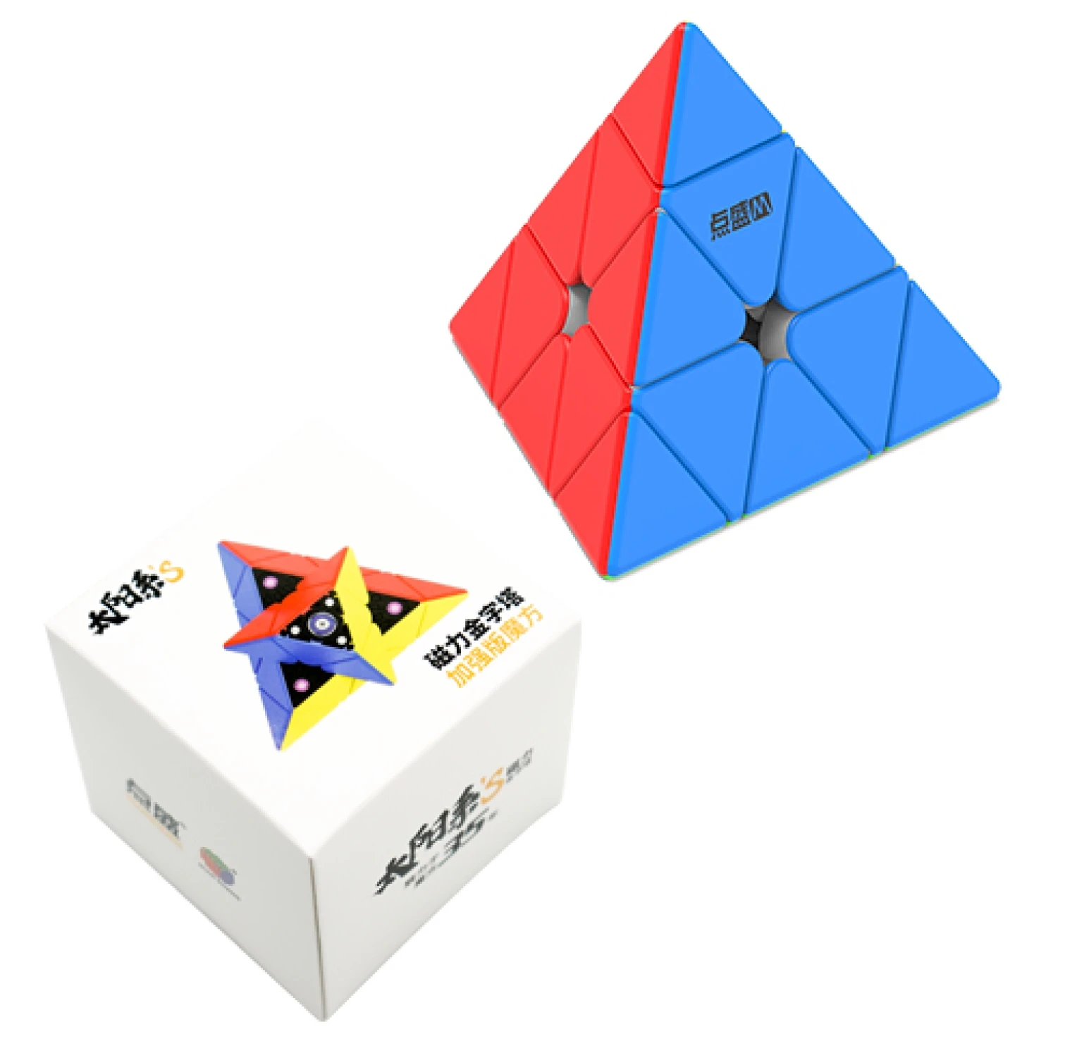 DianSheng Solar S Pyraminx M المكعب السحري المغناطيسي للسرعة بدون ملصقات ألعاب احترافية ألعاب ألغاز مكعبات السرعة الاحترافية Galaxy