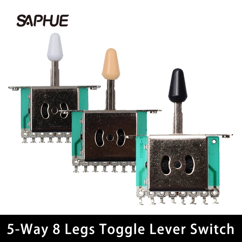 

3Pcs 5-Way Selector Electric Guitar Pickup Switches 8 Legs Guitar Toggle Lever Switches 5way Guitar Switch Guitar Parts