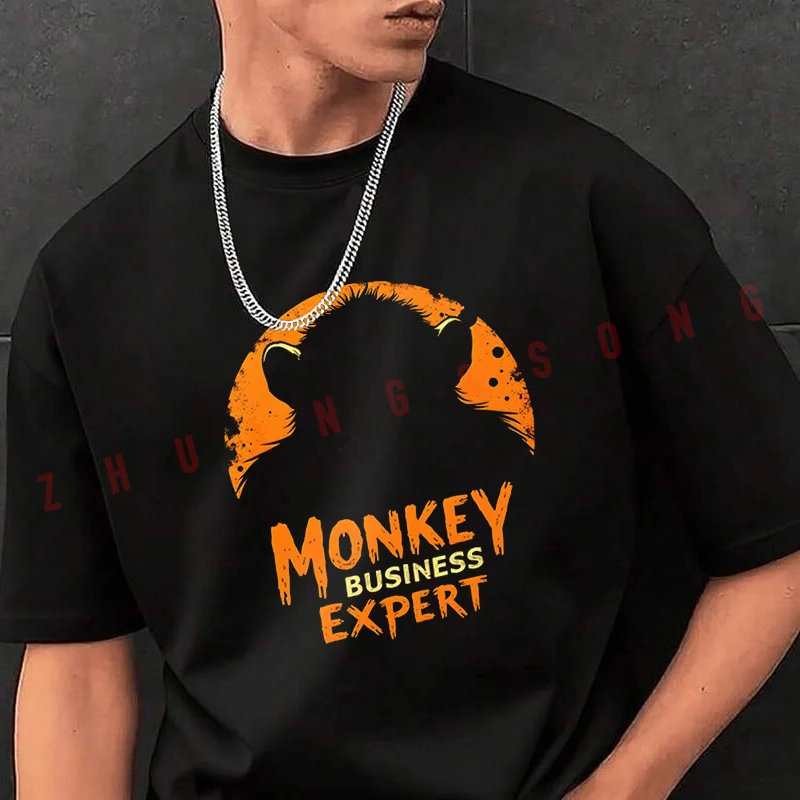 

Мужская модная футболка Monkey Business Expert, повседневные модные футболки на лето, удобные топы с короткими рукавами