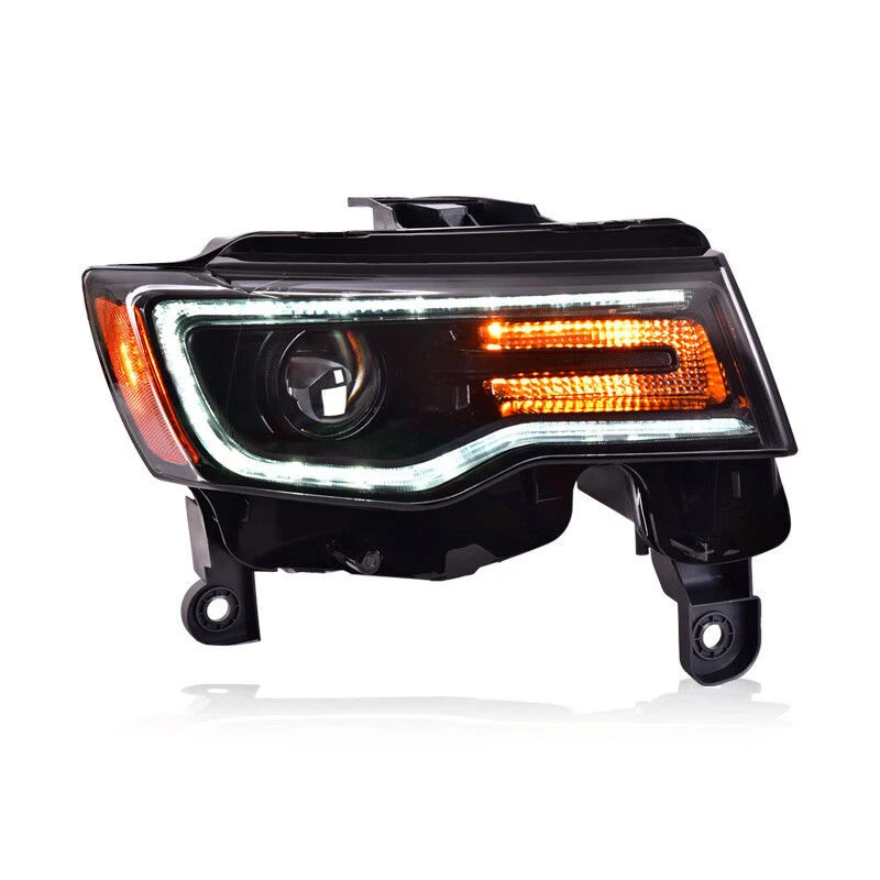 

Светодиодные фары для JEEP Grand Cherokee, фары в сборе 14-20, модифицированные дневные ходовые огни, указатели поворота, автомобильные аксессуары