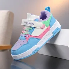 

Girls' four-season leather-faced sports shoes, individualistic and trendy casual sneakers, kids shoes for girl kids sneakers