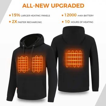 2024 Women USB Heating Hoodies men Vintage Gothic Heated Jacket Long Sleeve Streetwear Loose Coats Harajuku Sweatshirts 6